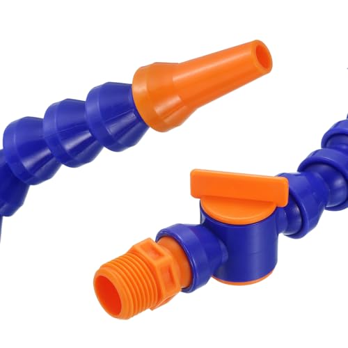 Manguera flexible G3/8 ajustable de 600 mm con interruptor para torno CNC, pack de 2 6