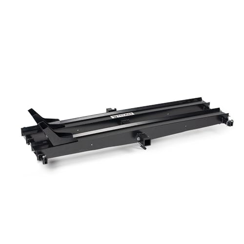 Titan Ramps Dual Motorcycle Carrier with Ramp Extension for 2' Hitch, Fits Motorcycles, Dirt Bikes, Bicycles, and Scooters, 600 Pound Capacity