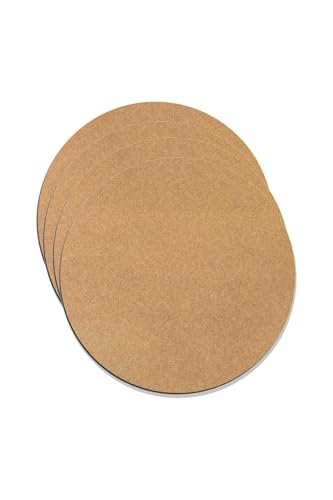 Platos de Madera sin Acabado 10 Piezas 11.8 in Diámetro miniatura 1