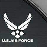 Keen U.S. AIR Force Vinyl Decal Sticker Vinyl Decal Sticker|Cars Trucks Vans Walls Laptops|White|6.75 in|KCD748