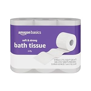 Amazon Fundamentals Rest room Paper Gentle and Sturdy