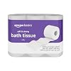 Amazon Basics Soft and Strong 2-Ply Toilet Paper, 6 Ultra Rolls 24 Regular Rolls, Unscented, 340 Sheets per Roll, Septic Safe