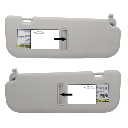 image for CRAZYPARTS Driver Left & Passenger Right Side Sun Visor Compatible wit