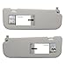 CRAZYPARTS Driver Left & Passenger Right Side Sun Visor Compatible with Hyundai Elantra 2011-2015 Hyundai Veloster 2006-2016 Replacement OEM Number 852103X000TX Colour Gray