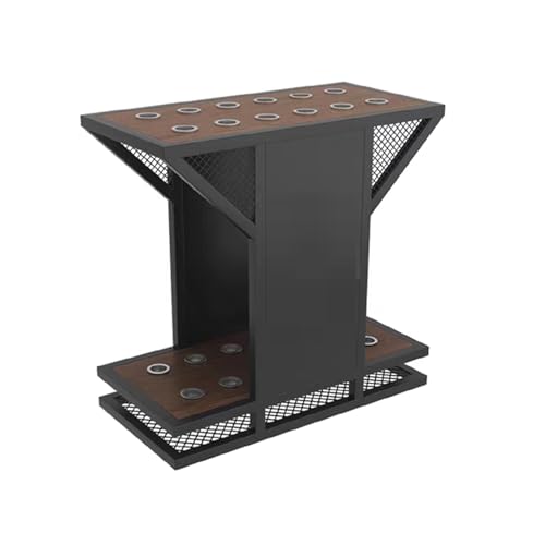 Support de queue de billard vertical meuble de rangement en bois sans montage - 2