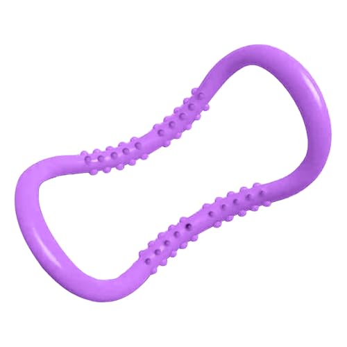 2026 Yoga Stretch Resistance Ring Pi Lates Bodybuilding Fitness Outils d'entraînement Fitness Matériau PP Poignées antidérapantes Point de massage (violet, taille unique)