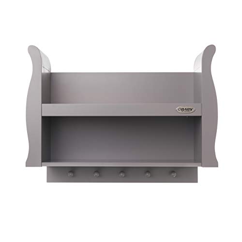 Obaby Stamford Sleigh Shelf - Taupe Grey