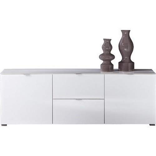 Germania Lowboard Primera 1387 | In Weiss | Mit Glasfront und -oberboden | 1387-84 - 1387-84 Germania Lowboard Primera 1387 | In Weiss | Mit Glasfront und -oberboden | 1387-84