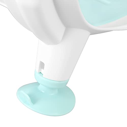 Image of Infant Bath Tub, Portable Foldable Clean Rinse Bather with Easy Clean Design and Support for Newborn Babies and C Section Moms Mint Green 1 Pack