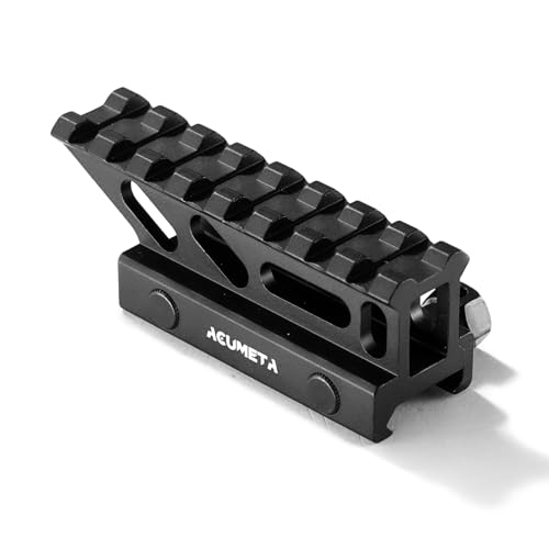 ACUMETA Riser Mount for 20mm Rail with 85mm Length (Black)