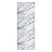 ALAZA White Marble with Hints of Black Pattern Yoga Mat Non Slip Fitness Exercise Mat, Workout Mat for Yoga, Pilates and Floor Exercises