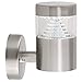 Produktbild Brilliant Lampe Avon LED Außenwandleuchte stehend edelstahl | 1x 6W LED integriert (SMD), (180lm, 6500K) | IP-Schutzart: 44 - spritzwassergeschützt
