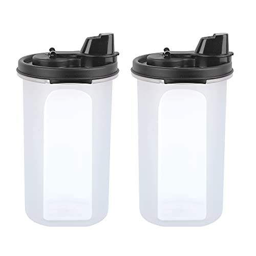 Image of Cutting EDGE 585 ML Smart Slim Oil Dispenser Airtight Black (Set of 4) | BPA free food grade plastic material, recommended for storing oil, vinegar, Water, sauces, juice, kitchen Storage