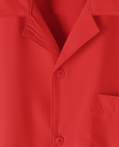 ZEROYAA Men's Regular Fit Short Sleeve Button Down Shirts Wrinkle Free Summer Lightweight Tops with Pocket4