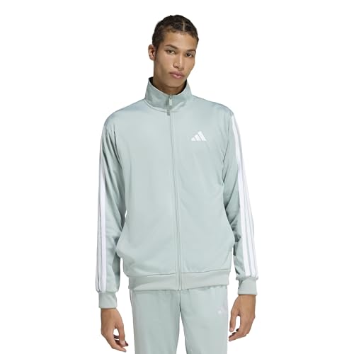 Adidas - M 3S Tr Tt - Track Jacket - Green - M - 100% Polyester - 3