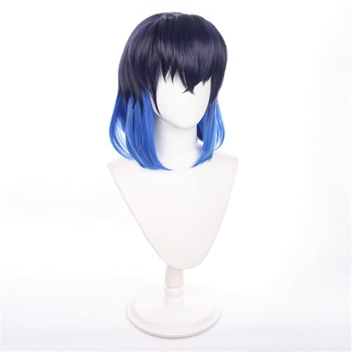 SisiruKou Blue Gradient Women Japanese Anime Cosplay WigsHalloween Costume Party Synthetic Wigs