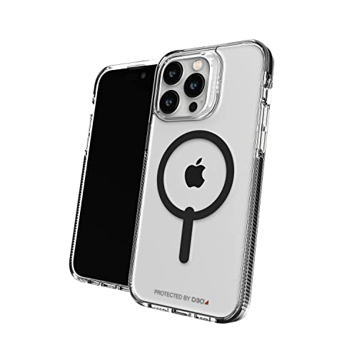 Image of ZAGG Gear4 Santa Cruz Snap Case Apple iPhone 14 Pro Max, D30 Drop Protection Up to (13ft│4m), Wireless Charging Compatible, Reinforced Top, Bottom & Edges - Black