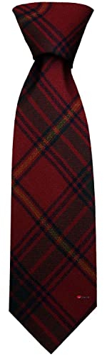 Cravate en laine irlandaise Galway Tartan : cadeau idéal pour homme