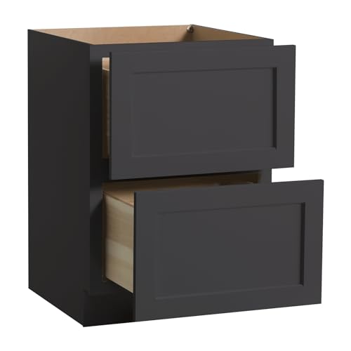 Solid Wood RTA Base Cabinets with 2 Drawers - Shaker Style for Ki...