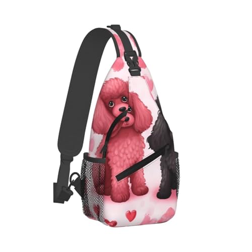 Mochila cruzada para hombre estilo sling en negro miniatura 2