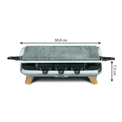 TEFAL Appareil à raclette + pierrade 8 personnes Pierre naturelle PR620D12 - vue 8