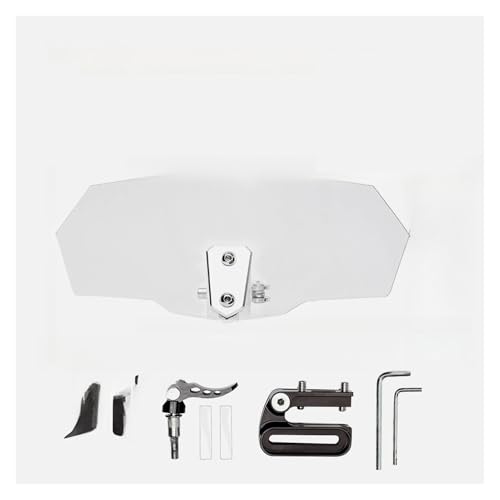 Moto déflecteur vent pare-brise réglable universel extension clipsable spoiler