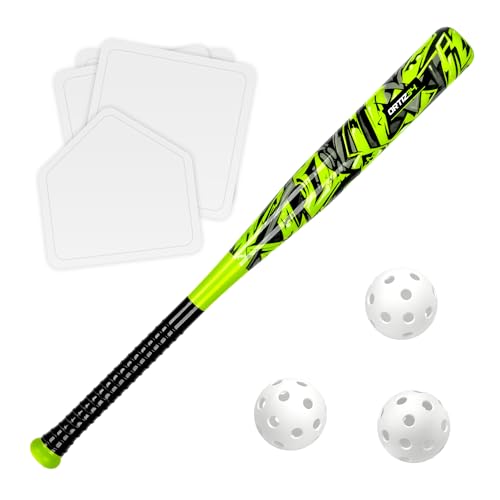 Ortiz34 Grand Slam Set- Graffiti Plastic Bat 3 Balls 4 Throw Down (Volt)