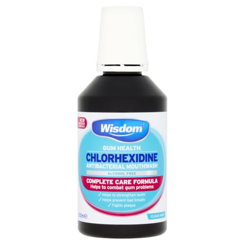 Wisdom Chlorhexidine Antibacterial Mouthwash Alcohol Free 300ml