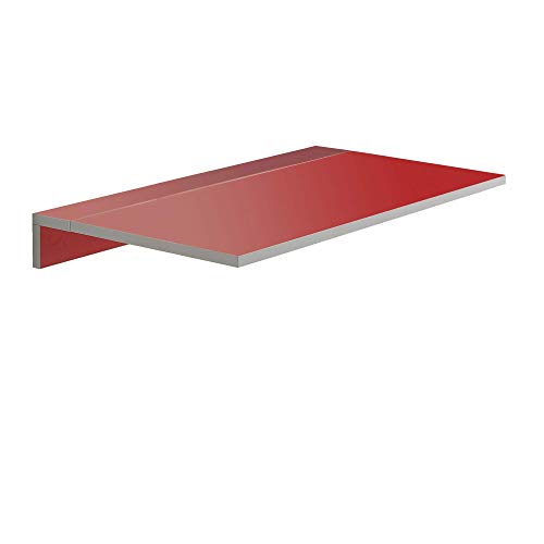 Mesa de Cocina Abaitble - Modelo Montes - Color Rojo/Plata - Material MDF/Metal - Medidas 80 x 10/50 x 40 cm