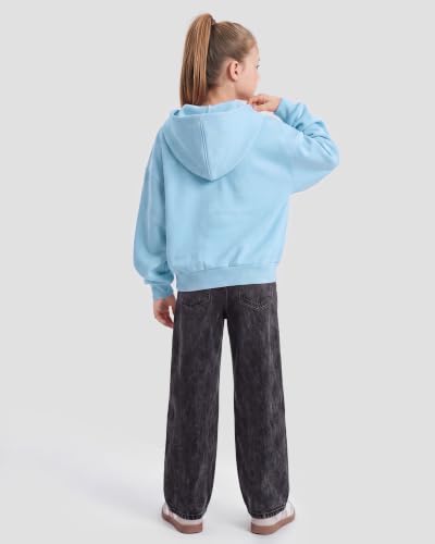 Stelle Girls Zip Up Hoodie Kids Casual Fleece Sweatshirt with Pocket - image 4