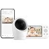 eufy Security Baby Monitor, Hybrid Wi-Fi and No Wi-Fi Connection, 24/7 Recording in app, Pan-Tilt, Portable Camera with Built-in Battery, ANR