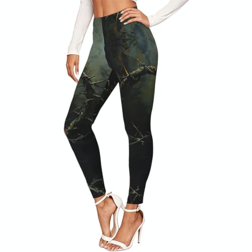 Leggings de compresión mallas deportivas corona de espinas