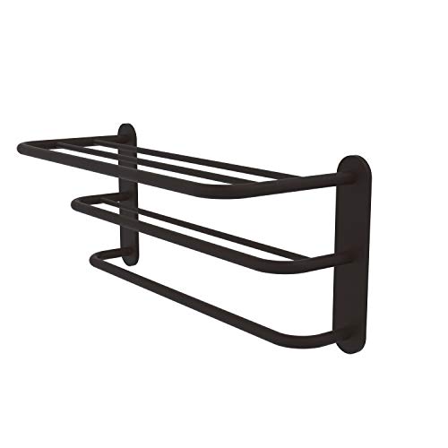 Allied Brass HTL-3-ORB Three Tier Hotel Style Drying Rack Towel Shelf, Oil Rubbed Bronze