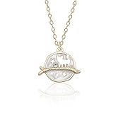 Collar con colgante de gato de disco redondo de circonita cúbica para mujer, diseño de dibujos animados en tono dorado, collar de cadena de eslabones de monedas de gatito, ajustable, divertido