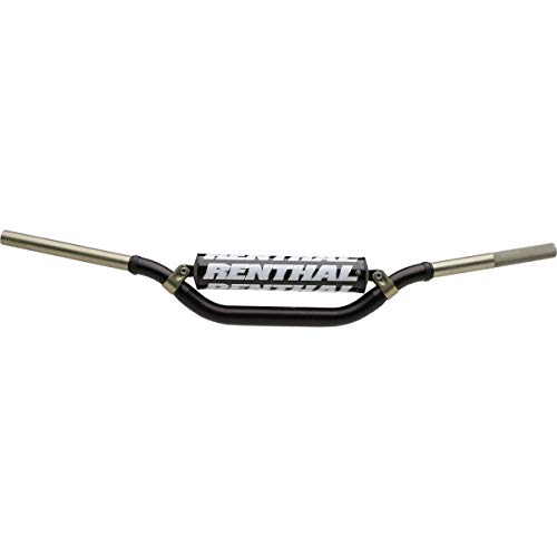 Renthal 996-01-BK-07-185 Twinwall Black 1-1/8" Aluminum Handlebar