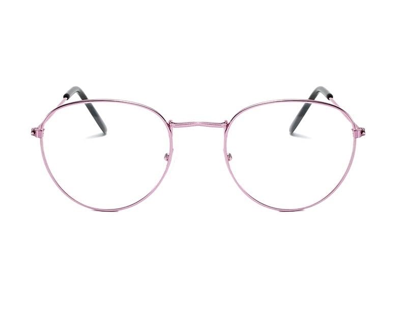 Lunettes de Lecture Classiques en métal Anti-UV, Verres Plats Anti-lumière Bleue(C6,1.50)