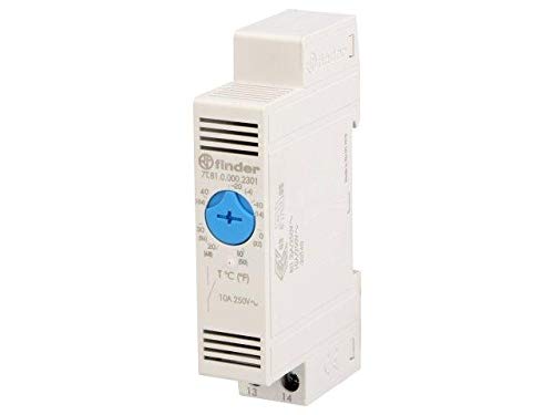 Thermostat FINDER 7T.81.0.000.2301 NO 10A pour régulation thermique