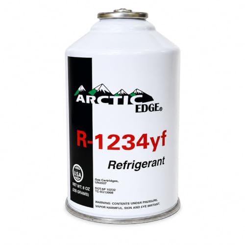 Arctic Edge R1234yf Refrigerant for MVAC Use, 8 oz Self-Sealing Can with R1234yf Valve