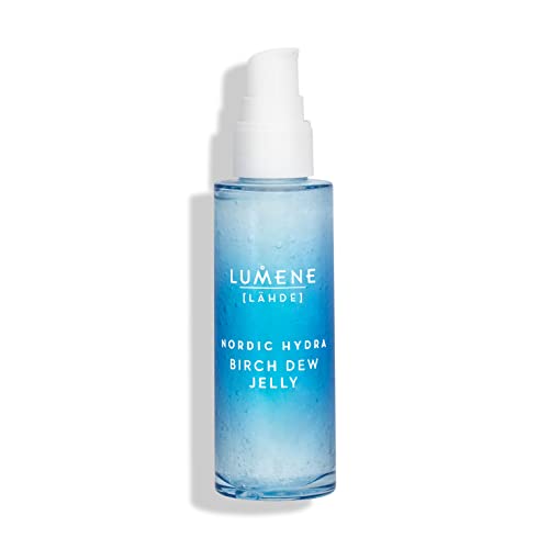 Lumene Nordic Hydra [Lähde] Birch Dew Jelly - Dual Hydrating Serum Face Moisturizer with Hyaluronic Acid and Nordic Birch Sap - Faily Face Serum for Dry Skin and All Skin Types (1.7 fl oz)