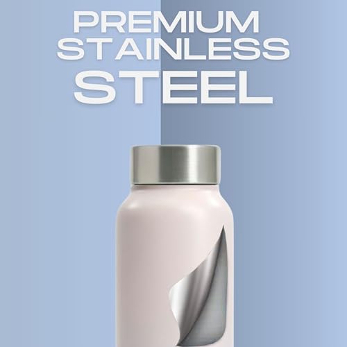 Image of Speedex Customised Engraved Name Stainless Steel Water Bottle 1 Ltr - Personalised Screw Cap Bottle for Kids, Men & Women, School, Office, Gym, Pink Blue, Set of 1