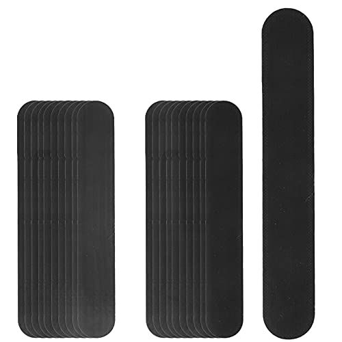 Disposable Collar Protector Sweat Pads, 20pcs Collar Sweat Pads Dress Shirt Collar Hat Self?Adhesive Absorbent Shirt Pad Neck Liner Pads Protector Prevent Sweat Stains(black)