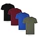 Produktbild FM London (4er-Pack) Bio-T-Shirt für Herren - Mittelschwere Herren-T-Shirts Multipack Ideal für den Alltag - Tag-frei, bequem, weich
