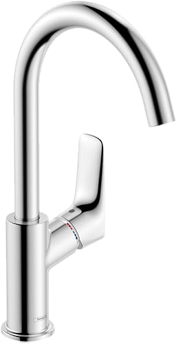 Hansgrohe - Einhebel-Waschbeckenarmatur, mit Zugstangen-Ablaufgarnitur, Chrom, Serie Logis 210