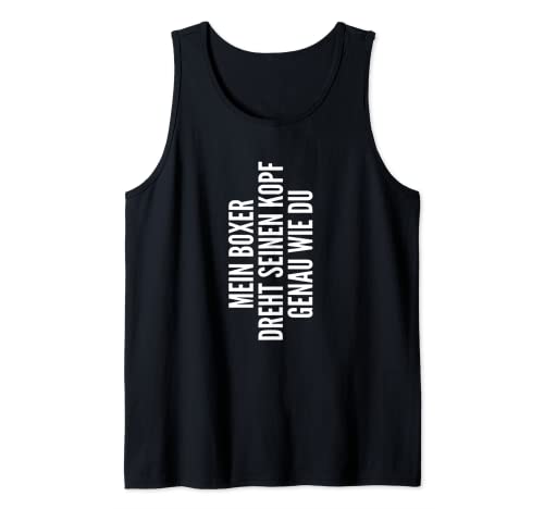 Boxer, dueño de perro y mujer, idea de regalo Camiseta sin Mangas