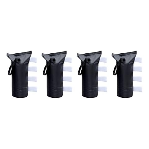 GigaTent Portable Canopy Weight Sand Bags Anchors - 4 Pack Black Cover