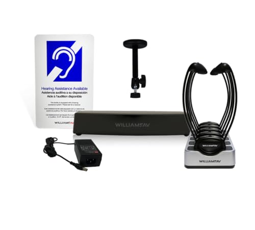 Williams AV IR SYS33-00 SoundPlus T3 Infrared System with Stethoset Receivers; Coverage of Up to 19,000 sq ft with The RX 2 Stethoset Receiver; 32,000 sq ft with The RX22-4 Handheld Receiver