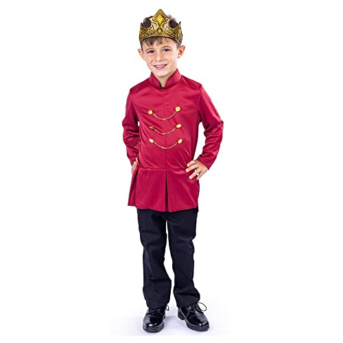 Dress Up America King Costume for Boys King Outfit - Kids King Costume - Regal Prince Costume Set - Boys King Costume - Kids Royal King Outfit