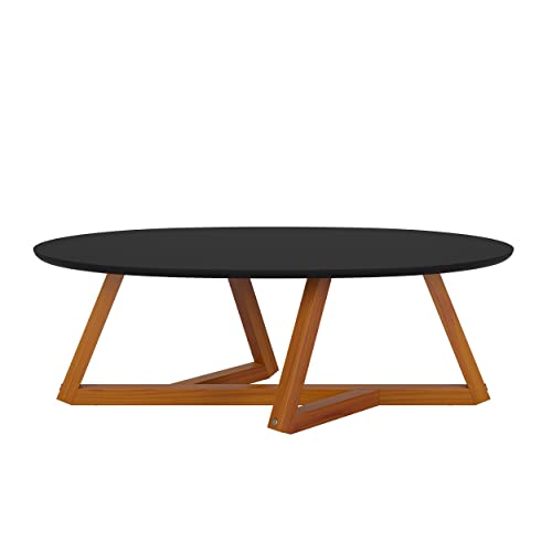 Be Home Furniture │ Spe Coffee Table │ Home Décor, Side Table, Coffee Table, End Table, Accent Table For Living Room │ Wood Legs & Black – 35.43" W #TOP2