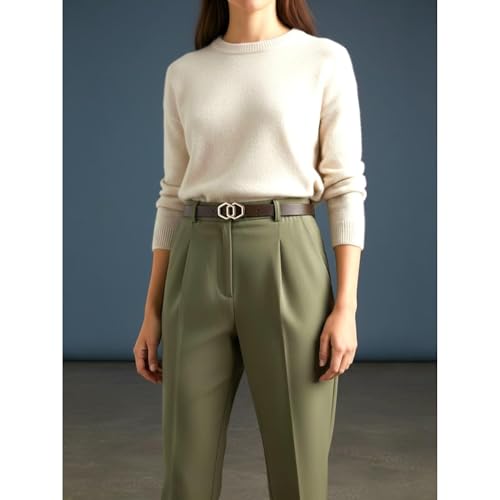 Image of CRUSSET Stylish Faux Leather Waist Belt for Women -Jeans & Dresses - Fashionable & Comfortable