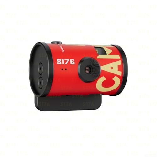 Cámara HD 1080P roja para grabar tus viajes en vídeo AVI con pantalla clara IPS